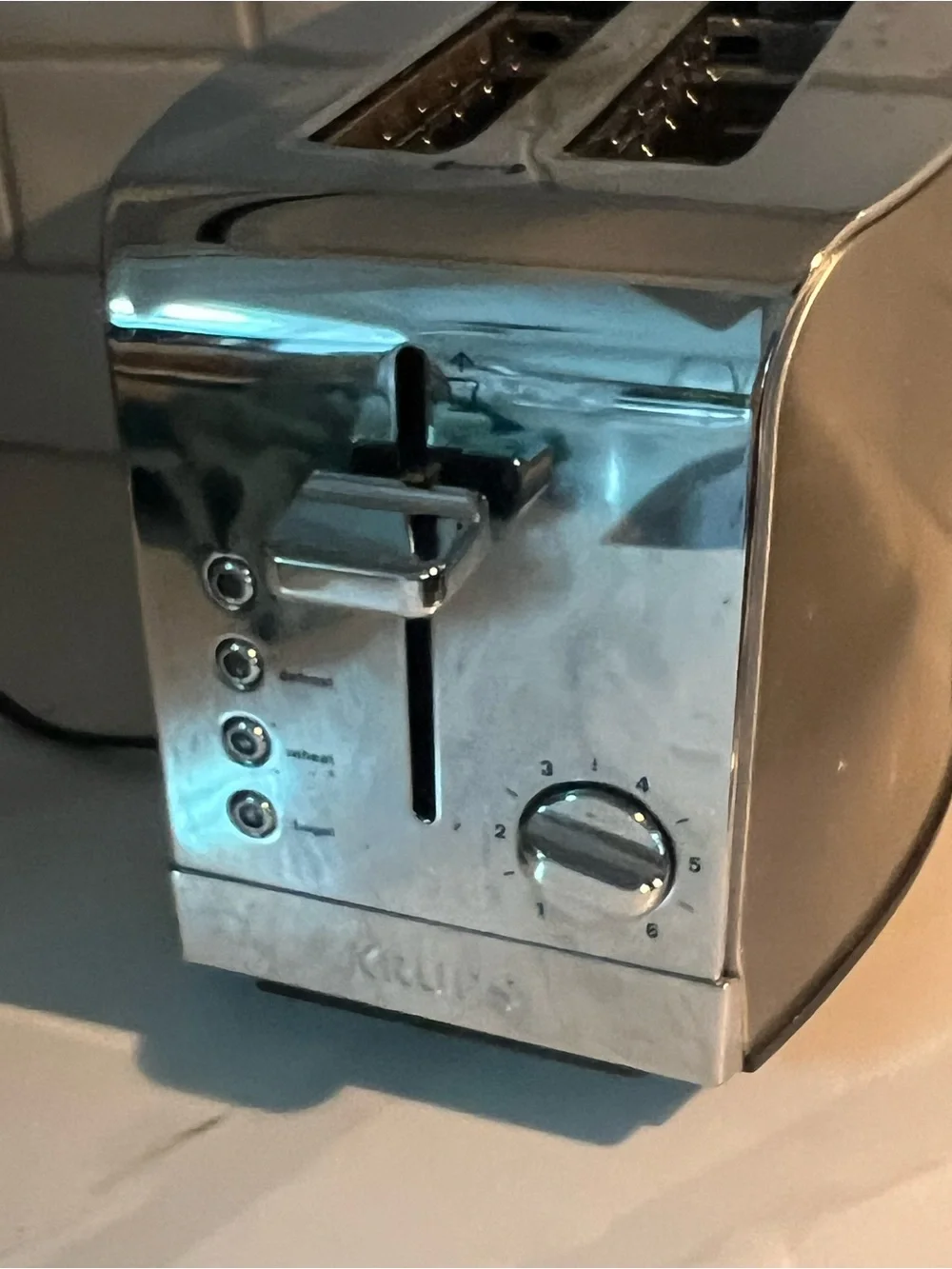 Stainless Steel 2-Slice Toaster in Silver from Krups
